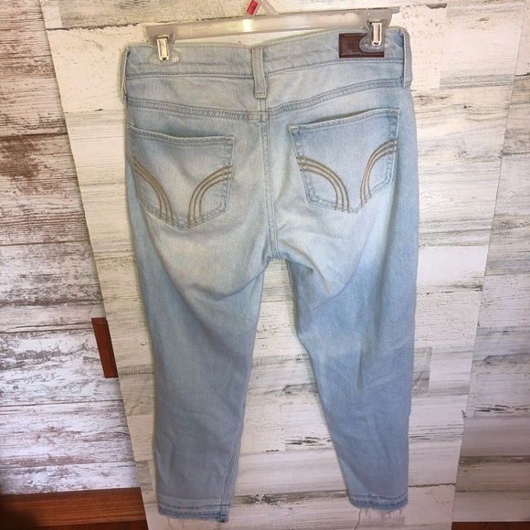 Hollister distressed boyfriend low rise vintage stretch jeans size 23W 25L​​​ - Picture 8 of 8